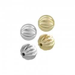 Cuenta Acrílica Redonda con nervaduras UV 11,5 x 11,3 mm Ø 2 mm