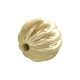 Perle Acrylique UV Ronde Nervurée 11.5 x 11.3 mm Ø 2 mm