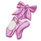 Pendente in Plexi Scarpe Ballerina con Fiocco 33x69mm