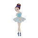Ciondolo in Legno Ballerina 31X80 mm