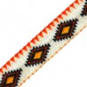 Blanc/orange/multicolore
