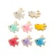 Enameled Stainless Steel 304 Charm Fish 10mm/3mm