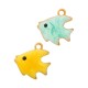 Enameled Stainless Steel 304 Charm Fish 10mm/3mm