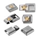 Componente in Acciaio Inossidabile 304 per Bracciale con Stella 9x10 mm