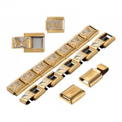 Componente in Acciaio Inossidabile 304 per Bracciale con Farfalla 9x10 mm