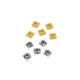 Zamak Spacer Square 8x3.4mm Ø2.6mm