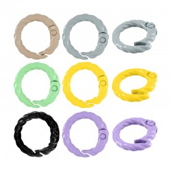 Fermoir Mousqueton rond en Zamak 20 Mm/3.4 mm