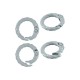 Fermoir Mousqueton rond en Zamak 20 Mm/3.4 mm