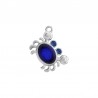 Acier/ Bleu transparent