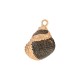 Scotch Shell Charm Plated Various Sizes ~1.8-2cm