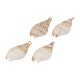 Conch Shell Pendant Plated Various Sizes ~2-2.5cm