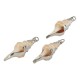 Miter Shell Pendant Plated Various Sizes ~3-3.5cm