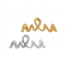 Ciondolo a Spirale in Ottone 30x11mm