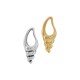 Ciondolo in Zamak a forma di Conchiglia 12x31/9 mm