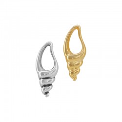 Pendentif Coquillage en Zamak 12 x 31/9 mm