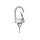 Zamak Swivel Lobster Clasp 12x33mm/4.7mm