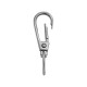 Fermoir mousqueton pivotant en Zamak 19 x 49 mm / 5.4 mm