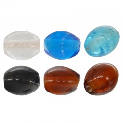 Glass Bead Oval 10x13mm Ø2.2mm