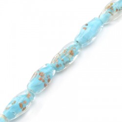 Tubo de Vidrio Ovalado Murano 22x10mm