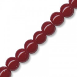 Glass Bead Round 6mm Ø1mm (~132pcs)