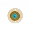 Oro Glitter/Turchese Perlato/Nero