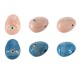 Enameled Ceramic Oval Eye ~19x26mm Ø~2.5mm