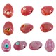 Enameled Ceramic Oval Eye ~19x26mm Ø~2.5mm