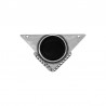 999° Silver Antique Plated/ 5µm/ Black