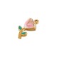 Charm de Acero Inoxidable 304 Esmaltado con Forma de Flor 8,9 x 17 mm/5,6 mm