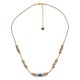 Necklace with Twisted Cord & Ceramic Eye Tube
