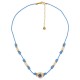 Collier avec Cordon Torsadé et Motif Œil en Céramique