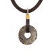 Collier Classique Donut avec Disque Fuchsia et Cordon Climb