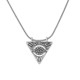 Collar de Plata con Colgante Triangular con Diseño de Ojo