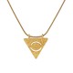Collar de Plata con Colgante Triangular con Diseño de Ojo