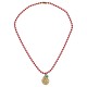 Summer Necklace with Metal Shell & Ball Chain