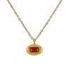 Transparent Red/ Gold
