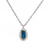 Transparent Turquoise/ Silver
