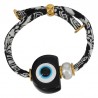 Negro/ Blanco/ Azul claro/ Dorado