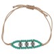 Bracelet with Silver Ethnic Connector & Glass Veraman Beads