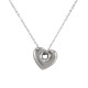 Collar Minimalista de Plata con Corazón en 3D