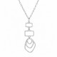 Collar de plata con colgantes geométricos secuenciales