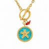 Turquoise/ Rouge