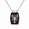 999° Silver Antique Plated/ 5µ/ Red