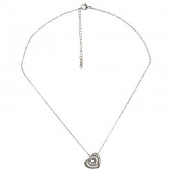 Collar Minimalista de Plata con Corazón en 3D