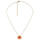 Collar De Acero Inoxidable 304 Con Concha Miyuki Roja, 40+5 cm