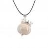 999° Silver Antique Plated/ 5µm/ Cream/ Black