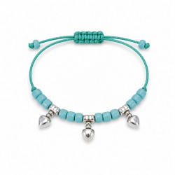 Bracelet with Sivler Charms & Glass Veraman Beads
