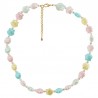 Plaqué Or 24 Carats / 0.12 µm / Rose / Bleu Clair / Multicolore