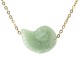 Collana Estiva con Conchiglia Color Menta e Catena Dorata