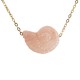 Collier d'Été avec Coquillage Rose et Chaîne Dorée